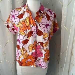 RACHEL Rachel Roy Linen Blouse